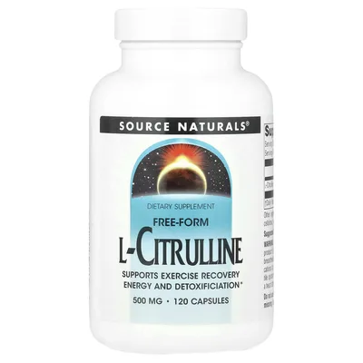 Source Naturals, L-цитруллин, 500 мг, 120 капсул