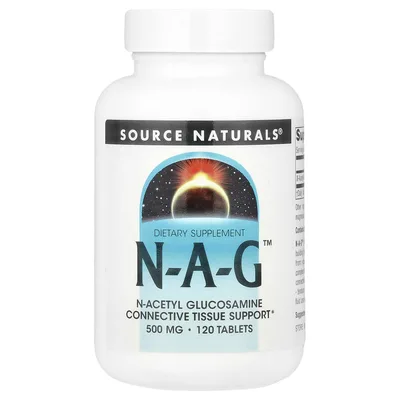 Source Naturals, N-ацетилглюкозамин, 500 мг, 120 таблеток