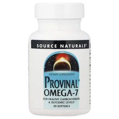 Source Naturals, омега-7, 30 желатиновых капсул