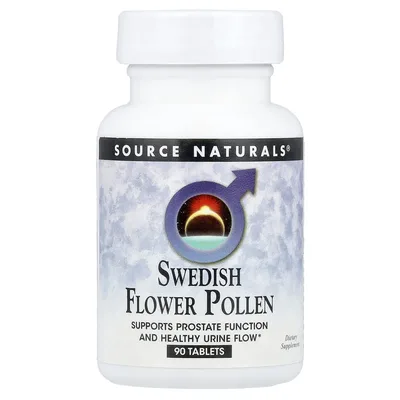 Source Naturals, шведская цветочная пыльца, 90 таблеток