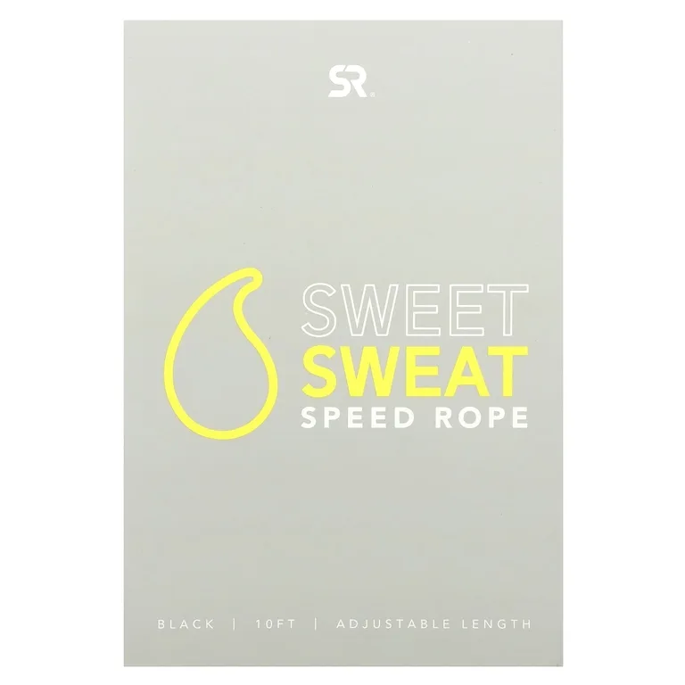 Sports Research, Скакалка Sweet Sweat Speed, черная, 1 скакалка