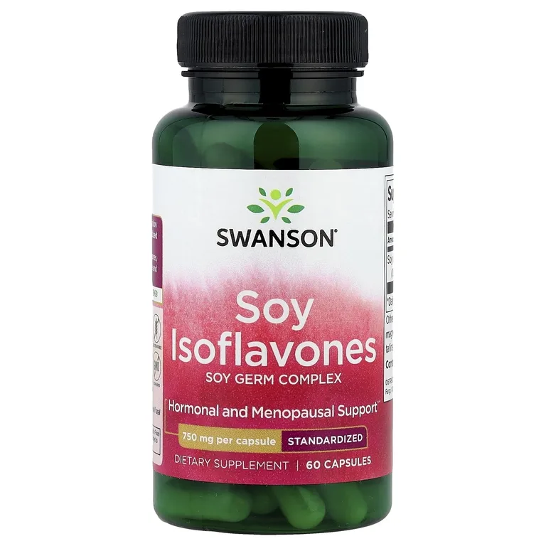 Swanson Vitamins, Изофлавоны сои, 750 мг, 60 капсул