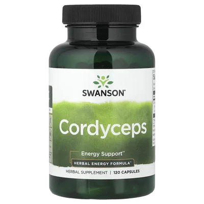 Swanson Vitamins, кордицепс, 120 капсул (600 мг в 1 капсуле)