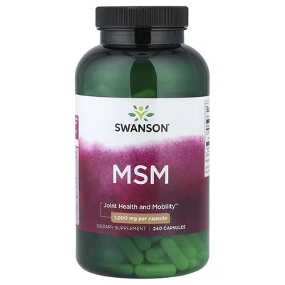 Swanson Vitamins, МСМ, 1000 мг, 240 капсул