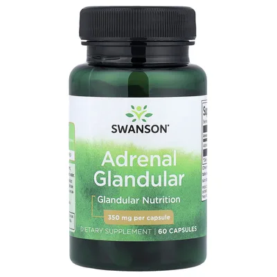 Swanson Vitamins, Надпочечники, 350 мг, 60 капсул