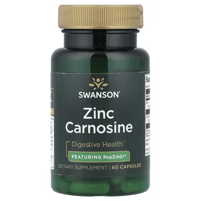 Swanson Vitamins, цинк карнозин, 60 капсул