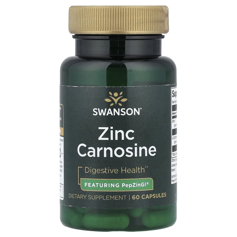 Swanson Vitamins, цинк карнозин, 60 капсул