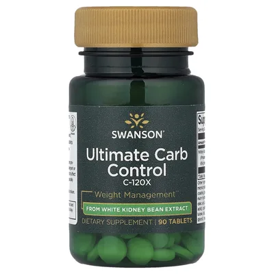 Swanson Vitamins, Ultimate Carb Control, C-120X, 90 таблеток (33,3 мг в одной таблетке)