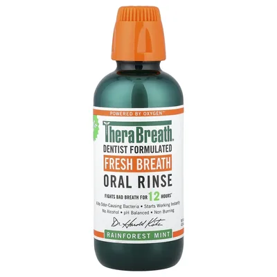 TheraBreath, Fresh Breath, Ополаскиватель для полости рта, мята из тропических лесов, 16 жидких унций (473 мл)