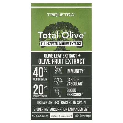 Triquetra Health, Total Olive®, 60 капсул