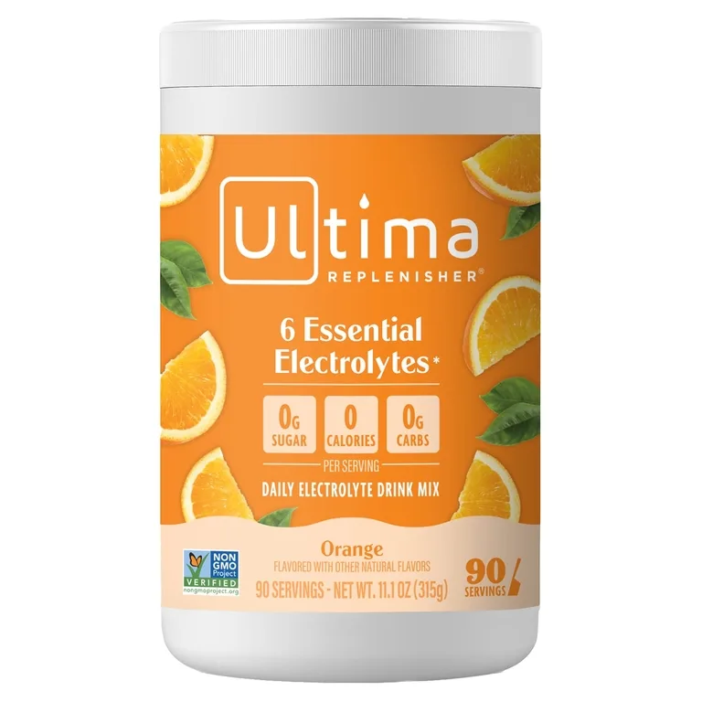 Ultima Replenisher, смесь электролитов для приготовления напитка, апельсин, 315 г (11,1 унции)