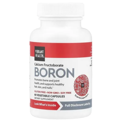 Vibrant Health, бор, 60 вегетарианских капсул