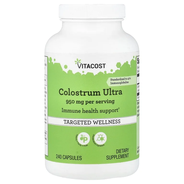 Vitacost, Colostrum Ultra, молозиво, 240 капсул (475 мг в 1 капсуле)