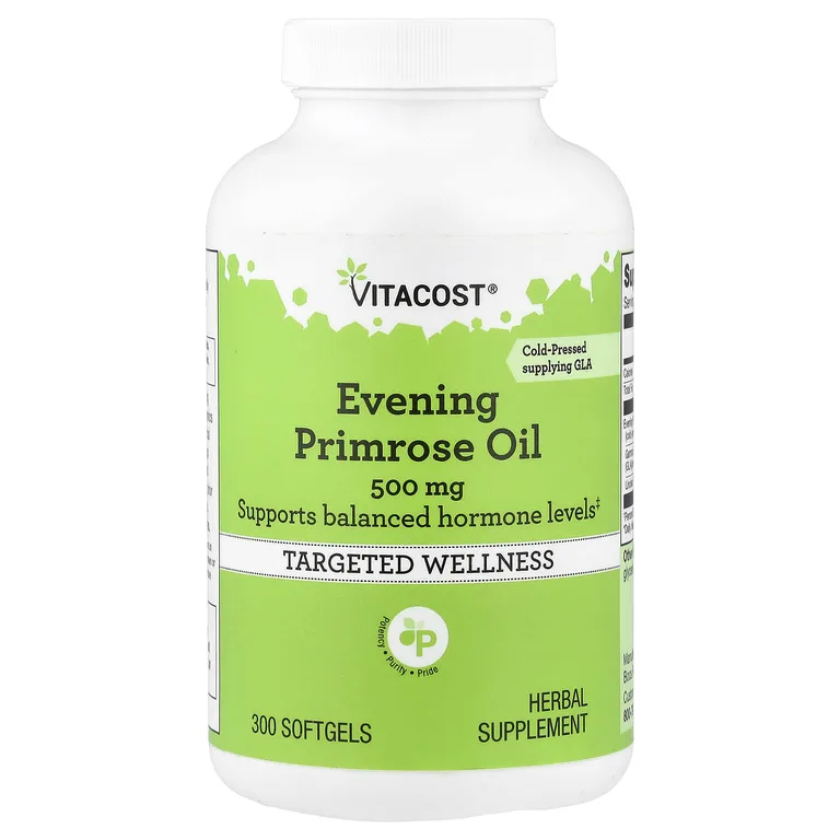 Vitacost, Evening Primrose Oil, 500 mg, 300 Softgels