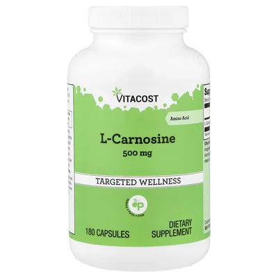 Vitacost, L-Carnosine, 500 mg, 180 Capsules