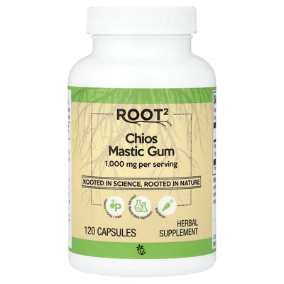 Vitacost, Root2, хиосская мастиковая смола, 120 капсул (500 мг в 1 капсуле)