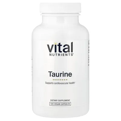 Vital Nutrients, таурин, 120 веганских капсул (1000 мг в 1 капсуле)