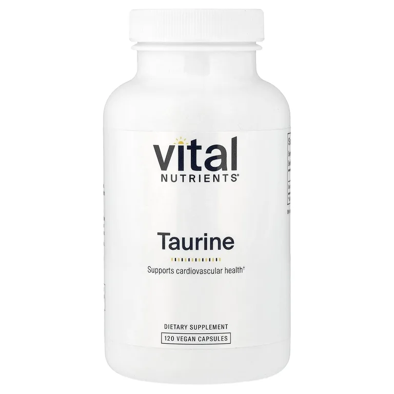 Vital Nutrients, таурин, 120 веганских капсул (1000 мг в 1 капсуле)