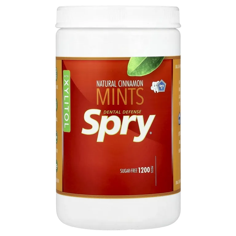 Xlear, Spry®, мятные конфеты для полости рта с ксилитолом, с натуральной корицей, 1200 шт.