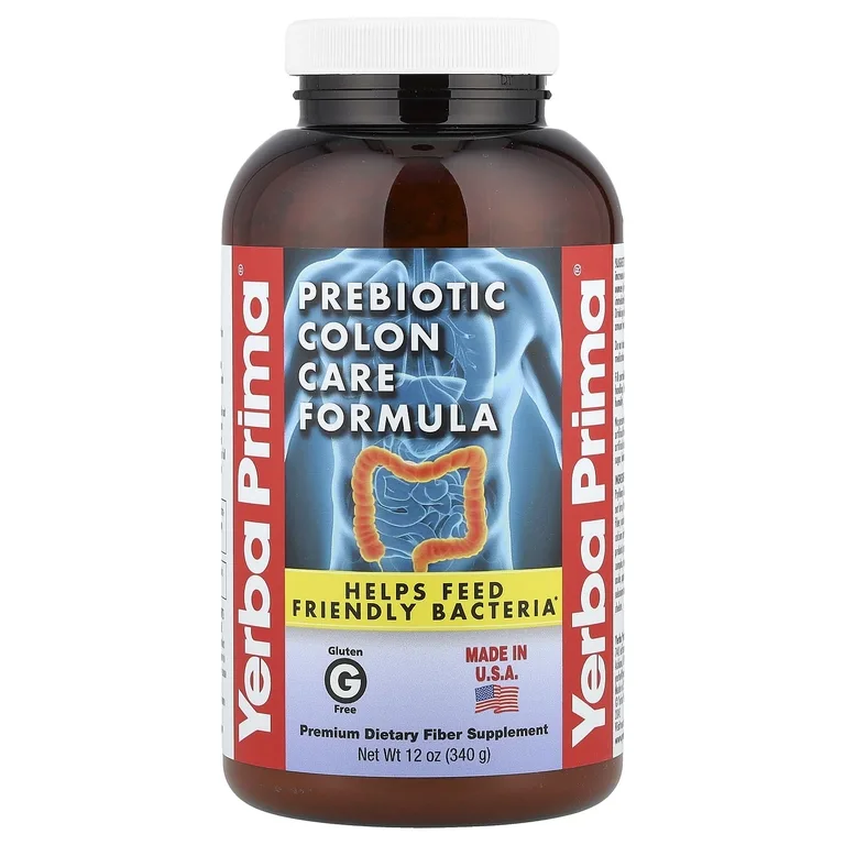 Yerba Prima, Формула для ухода за кишечником с пребиотиками, 340 г (12 унций)