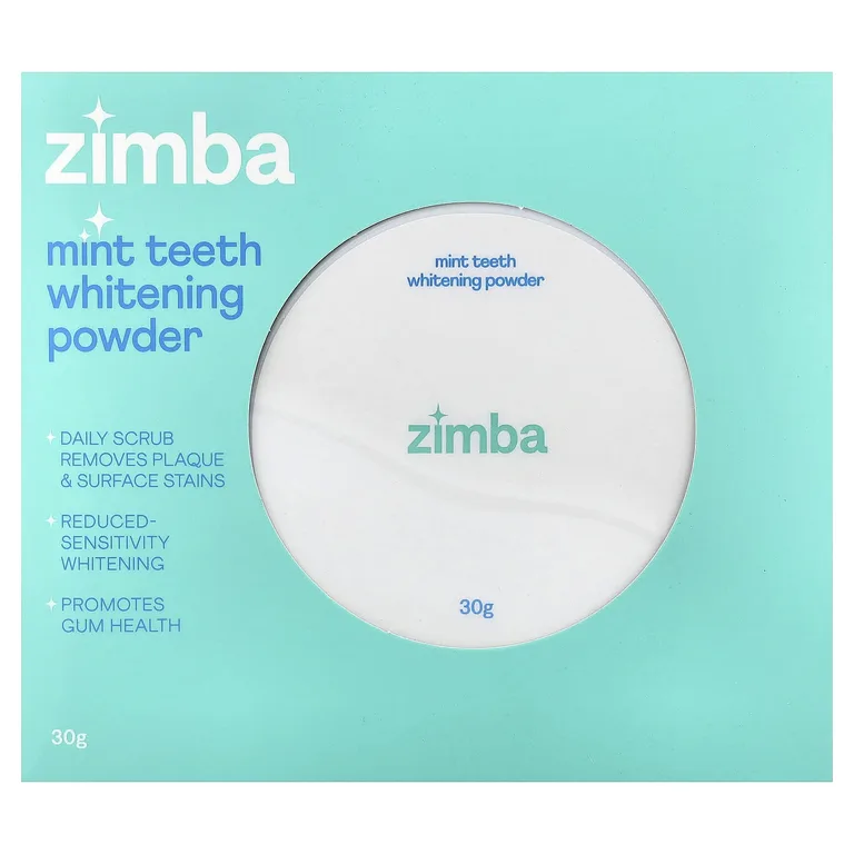 Zimba, порошок для отбеливания зубов с мятой, 30 г